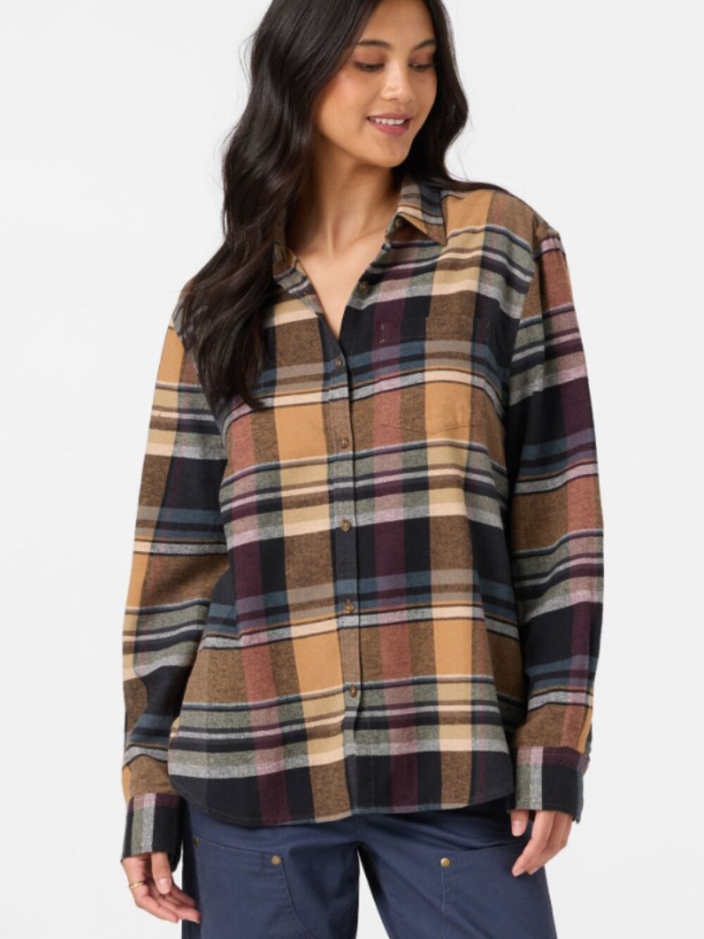 O’Neill Logan Plaid Flannel Button Down Shirt Size S NWT